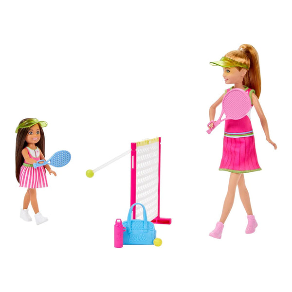 Barbie Stacie & Chelsea Tennis Playset with 2 Dolls & 5+ Accessories