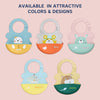 Hopop Easy Clean Crumb Catcher Silicone Bib - Dezine Kids