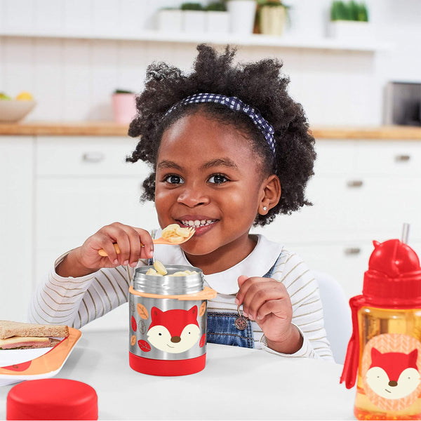 Skip Hop Zoo Back To School Insulated Little Kid Food Jar - Fox