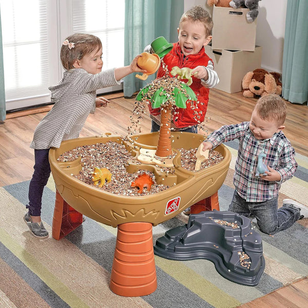 Step2 Dino Dig Sand & Water Table with Toy Accessory Set