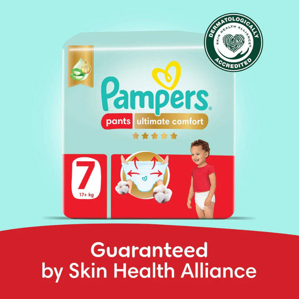 Pampers Ultimate Comfort Pants Size 7 (17+ Kg) 32 Pcs (Made in Egypt)