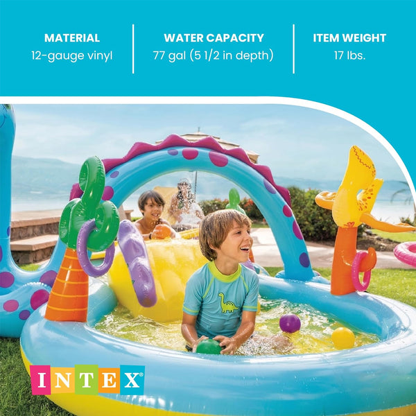 Intex Dinoland Inflatable Play Center with Slide - Dezine Kids