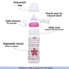 Chicco Well Being Polypropylene Feeding Bottle 330ml for 4M+ - Pink