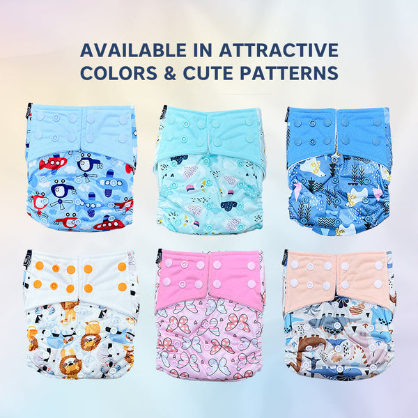 Hopop Washable & Reusable Cloth Diaper for Babies - Dezine Kids