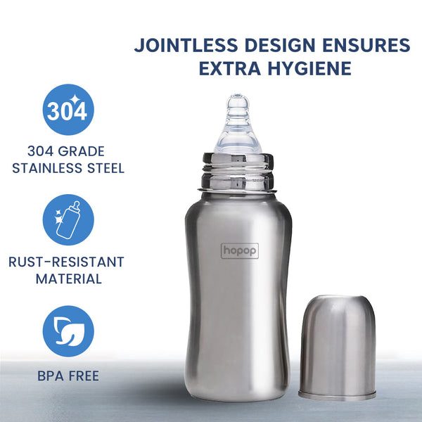 Hopop Baby Steel Feeding Bottle