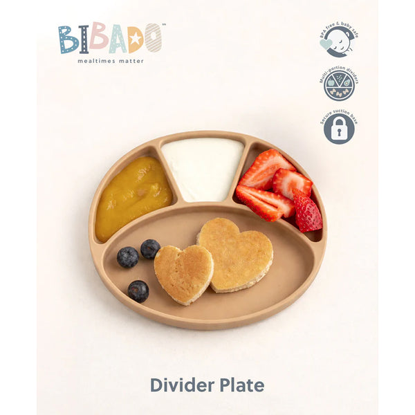 Bibado Silicone Suction Divider Plate - Fawn