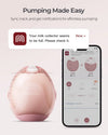 Momcozy Air 1 Ultra Slim Double Wearable Breast Pump, Wireless Charging Case with Real Time Milk Tracking - Red