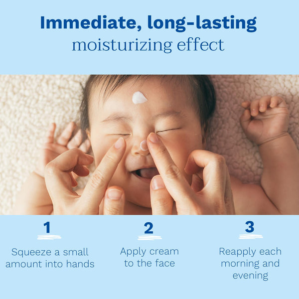 Mustela Hydra Bebe Face Cream With Avocado Moisturizes & Strengthens Skin Barrier, Chemical Free & Safe From Birth On - 40 ml - Dezine Kids
