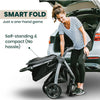 Chicco Bravo Quick Fold Baby Stroller Pram for 0 to 4Y (Upto 22 Kg) - Black