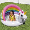 Intex Unicorn Design Baby Pool with Soft Floor Bottom and Built In Sunshade - Dezine Kids