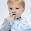B.Box Baby Soft Bite Flexible Silicone Spoon Set for Infants, Pack of 2 - Red & Blue