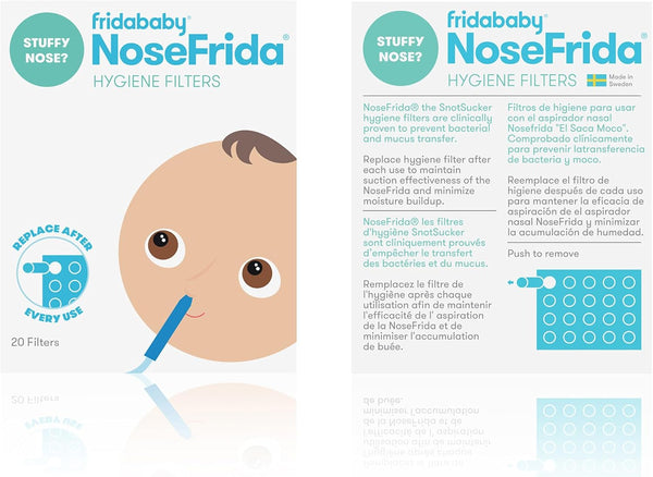 Frida Baby Nasal Aspirator Original 20 NoseFrida Filter Refills, Replacement Filters