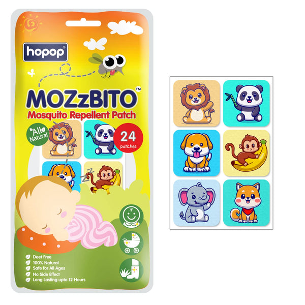 "MoZzbito mosquito repellent patches – safe and natural protection for kids"