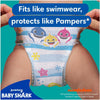 Pampers Splashers Baby Shark Edition Size 4, 88 Count, 9kg to 15kg, Disposable Swim Nappy Pants, for Secure Protection in The Water - Dezine Kids