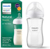 Philips Avent Natural Response Glass Baby Feeding Bottle (1 Month+) - 240 ml