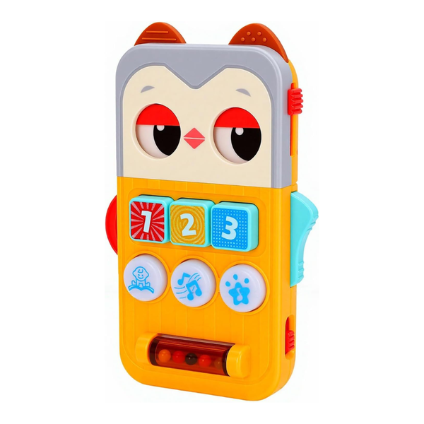 Hola Owl Busy Toy Phone for Babies, Sensory Toy - Dezine Kids