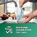 Philips Avent Natural Response Glass Baby Bottle with Slow Flow Teat (Flow 2) - 125 ml