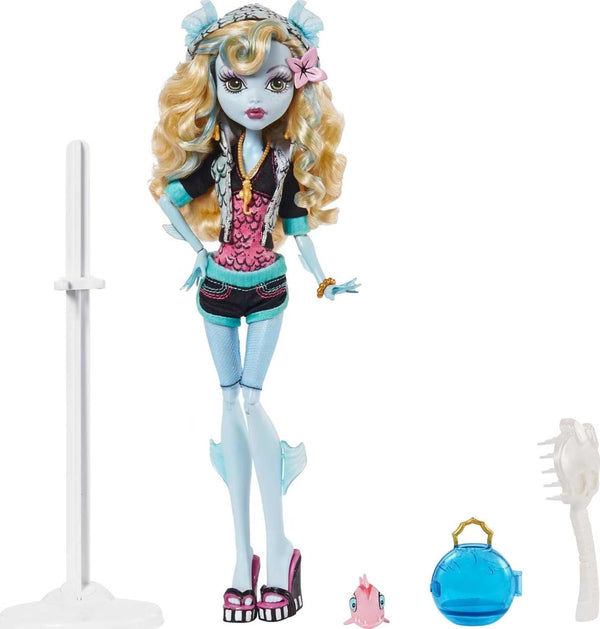 Barbie Monster High Lagoona Blue Reproduction Doll With Doll Stand & Accessories - Dezine Kids
