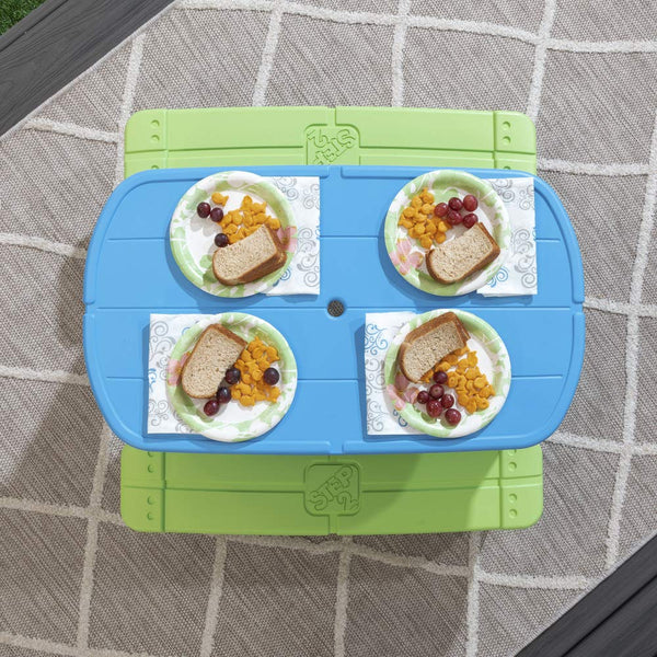 Step2 Sun & Shade Picnic Table with Umbrella - Dezine Kids