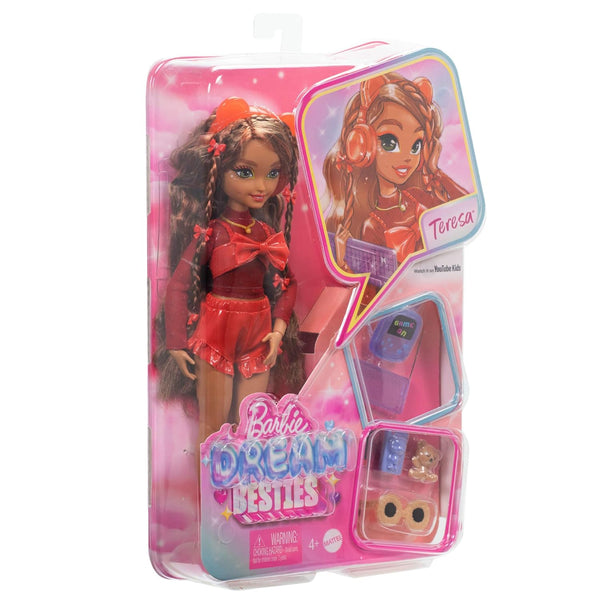 Barbie Dream Besties Teresa Fashion Doll With Video Game Themed Accessories - Dezine Kids