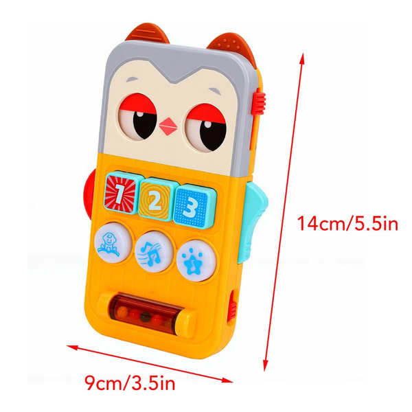 Hola Owl Busy Toy Phone for Babies, Sensory Toy - Dezine Kids