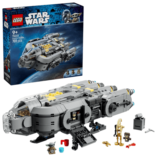 Lego Star Wars: The Mandalorian and Grogu Anzellan Starship Toy Building Set