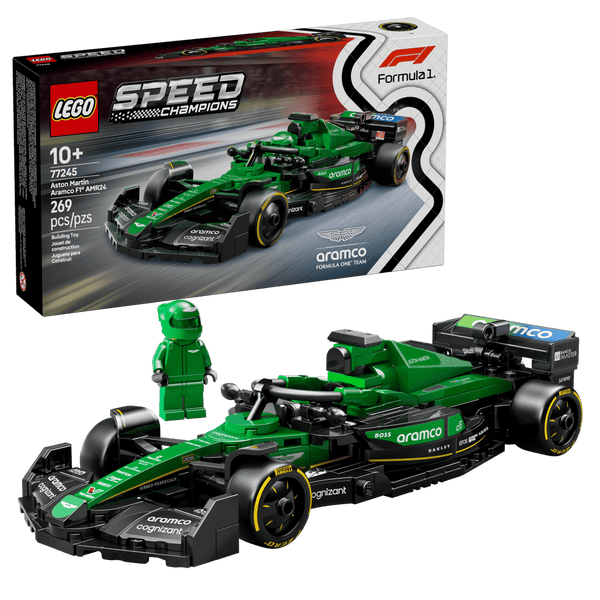 Lego Speed Champions Aston Martin Aramco F1 AMR24 Race Car Vehicle Set - Dezine Kids