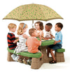 Step2 Naturally Playful Picnic Table with Umbrella - Dezine Kids