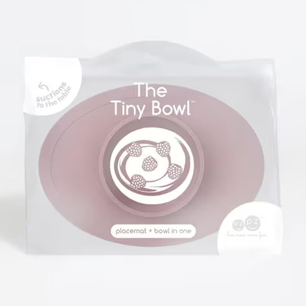 EzPz Tiny Bowl 100% Food Grade Silicone Suction Bowl Non Slip & Microwave Safe - Mauve