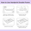 Dooky Gift Set Handprint Double Frame And Memory Box - White