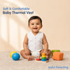 Hopop Baby 100% Cotton Soft & Warm Front Open Thermal Sleeveless Vest