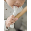 Beaba Set of 4 Easy Grip 1st Stage Silicone Spoons - Pebble Set