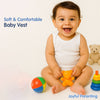 Baby Envelope Neck Sleeveless Vest – Pack of 3 (Soft & Breathable Cotton)