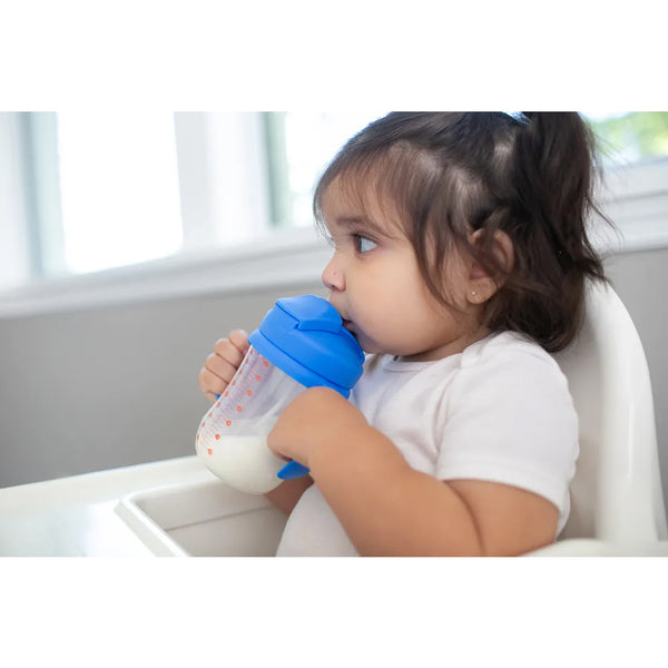 Dr.Browns Milestones Baby’s First Straw Cup - Blue Bear - Dezine Kids