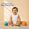 Hopop Baby 100% Cotton Soft & Warm Thermal Sleeveless Inner Vest with Round Neck Design