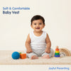 Hopop Baby 100% Soft & Stretchable Cotton Sleeveless Vest with Round Neck Design