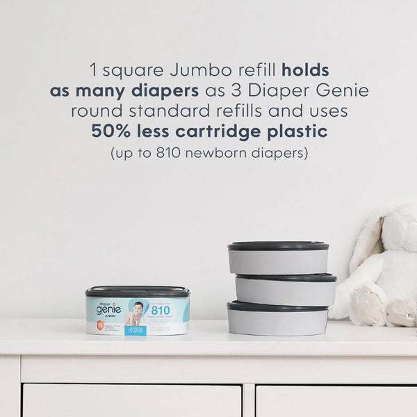 Diaper Genie Square Refills Holds Upto 270 Newborn Sized Diapers