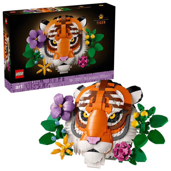 Lego Art The Fauna Collection, Tiger, Housewarming Gift for a New Home