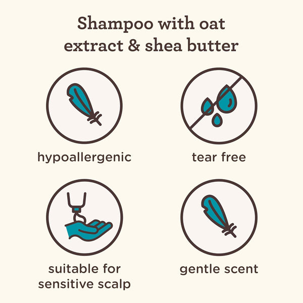 Aveeno Kids Curly Hair Shampoo With Oat Extract & Shea Butter - 354ml