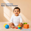 Hopop Baby 100% Cotton Soft & Warm Thermal Full Sleeves Romper Vest with Envelope Neck Design