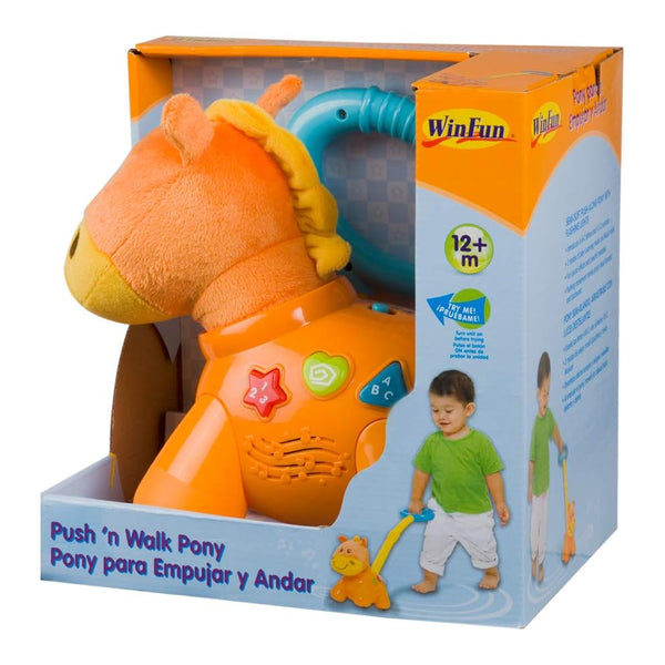 Winfun Push N Walk Pony Interactive Learning Walker with Lights