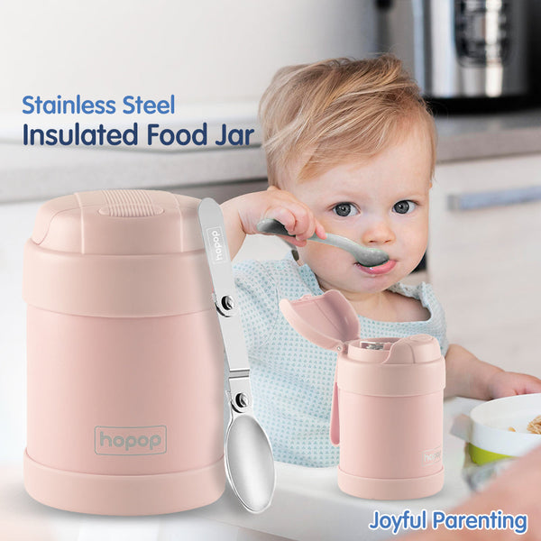 Hopop Stainless Steel Insulated Food Jar for Kids - Dezine Kids