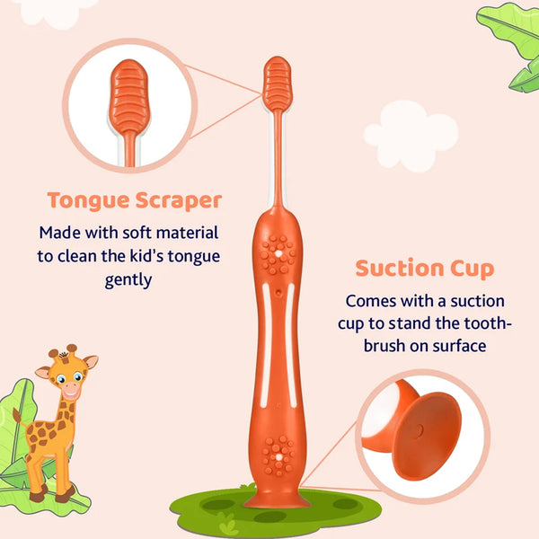 Chicco Toothbrush Pink 3Y to 8Y - Orange