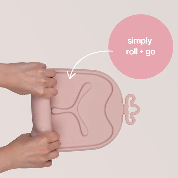 B.Box Roll + Go Mealtime Mat - Blush