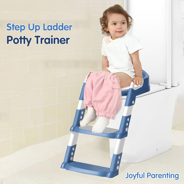 Hopop Toddler Potty Training Seat with Step Ladder - Dezine Kids