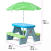 Step2 Sun & Shade Picnic Table with Umbrella