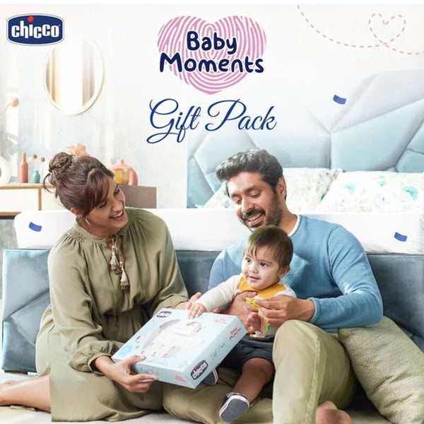 Chicco Baby Caring New Born Gift For Baby Shower & Baby Birthday, Pack of 7 - Pink