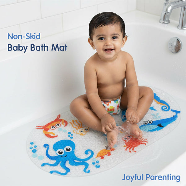 Hopop Non-Slip Cartoon Bath Mat for Kids - Dezine Kids