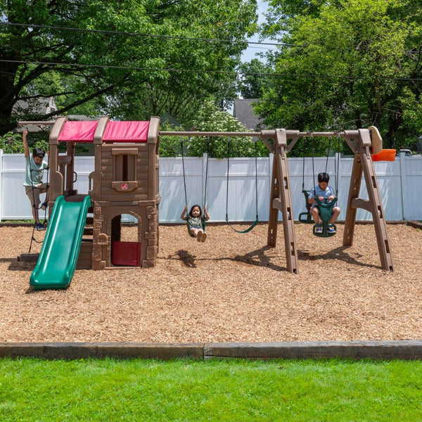 Step2 Naturally Playful Adventure Lodge Play Center with Glider for Kids - Dezine Kids
