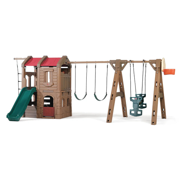 Step2 Naturally Playful Adventure Lodge Play Center with Glider for Kids - Dezine Kids